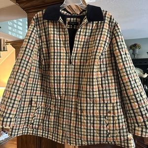 Talbots Plaid Barn Jacket